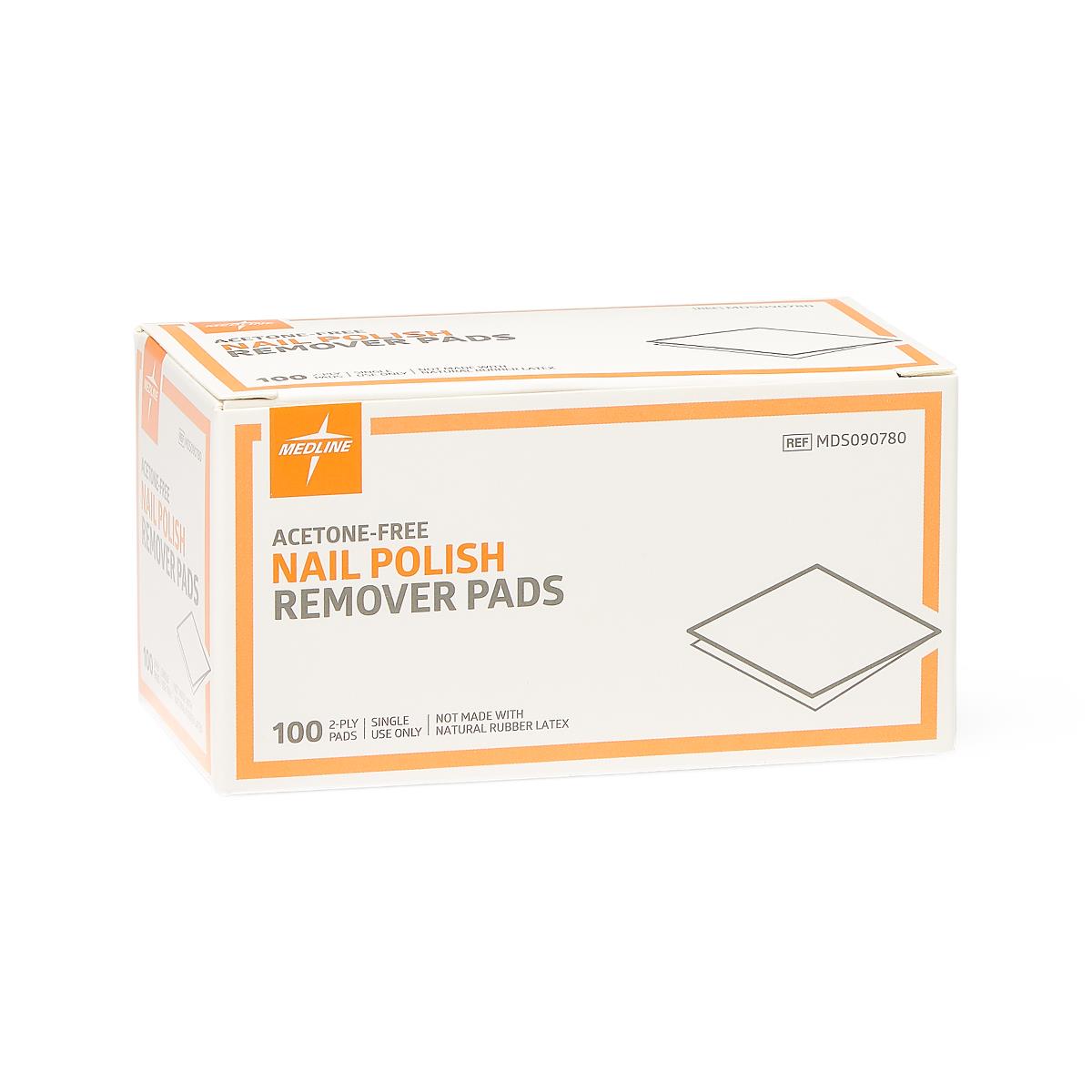 Medline Nail Polish Remover Pads - BeHope