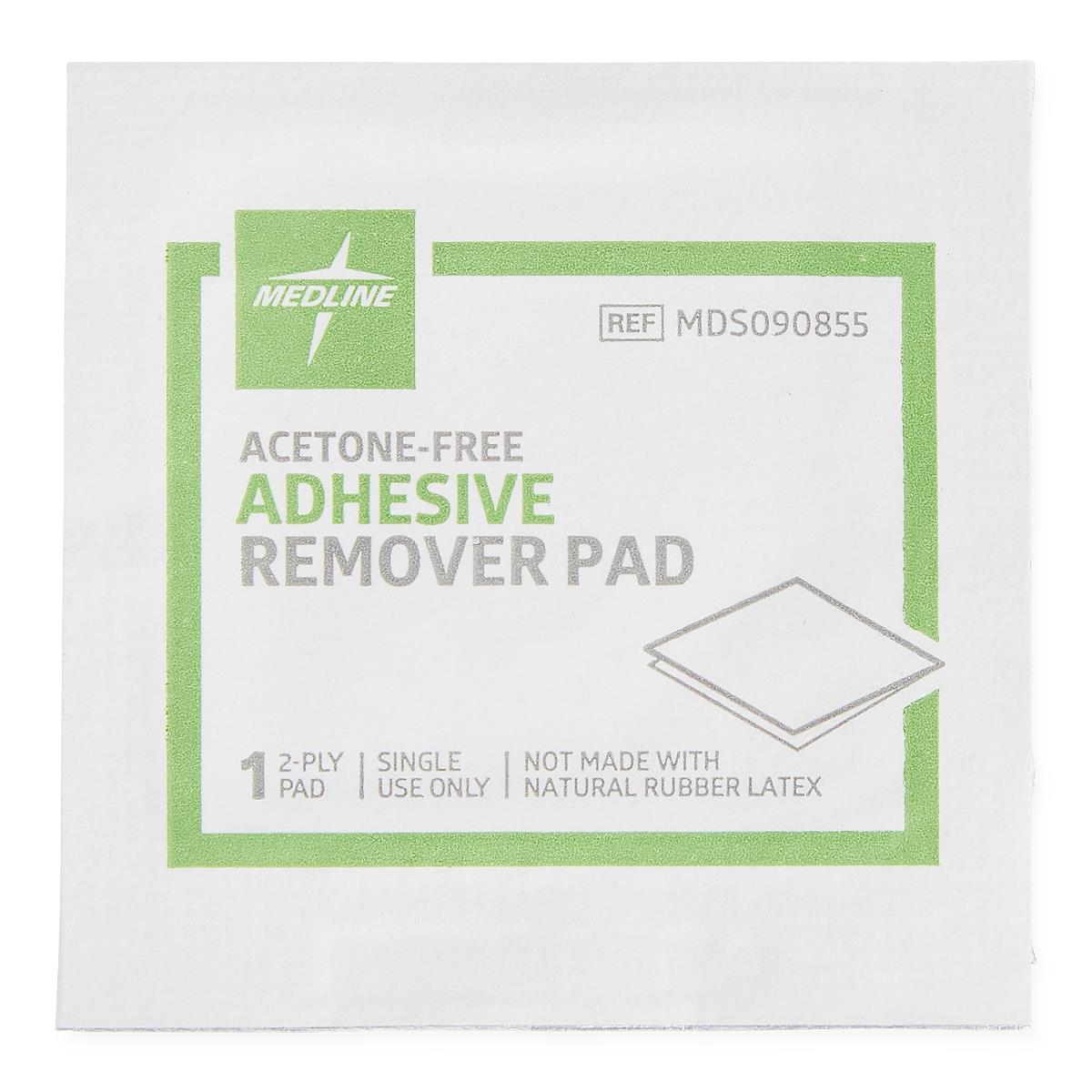 Medline Acetone-free Medical Adhesive Remover Pad, close-up of pad material.