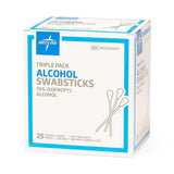 Medline Sterile Triple-Pack Alcohol Swabsticks