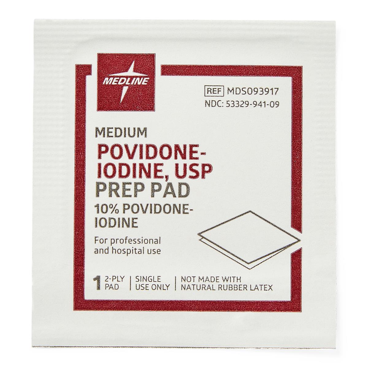 Medline Povidone-Iodine Prep Pads