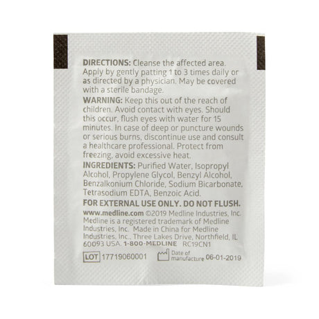 Medline Cleansing Towelettes with Isopropyl Alcohol