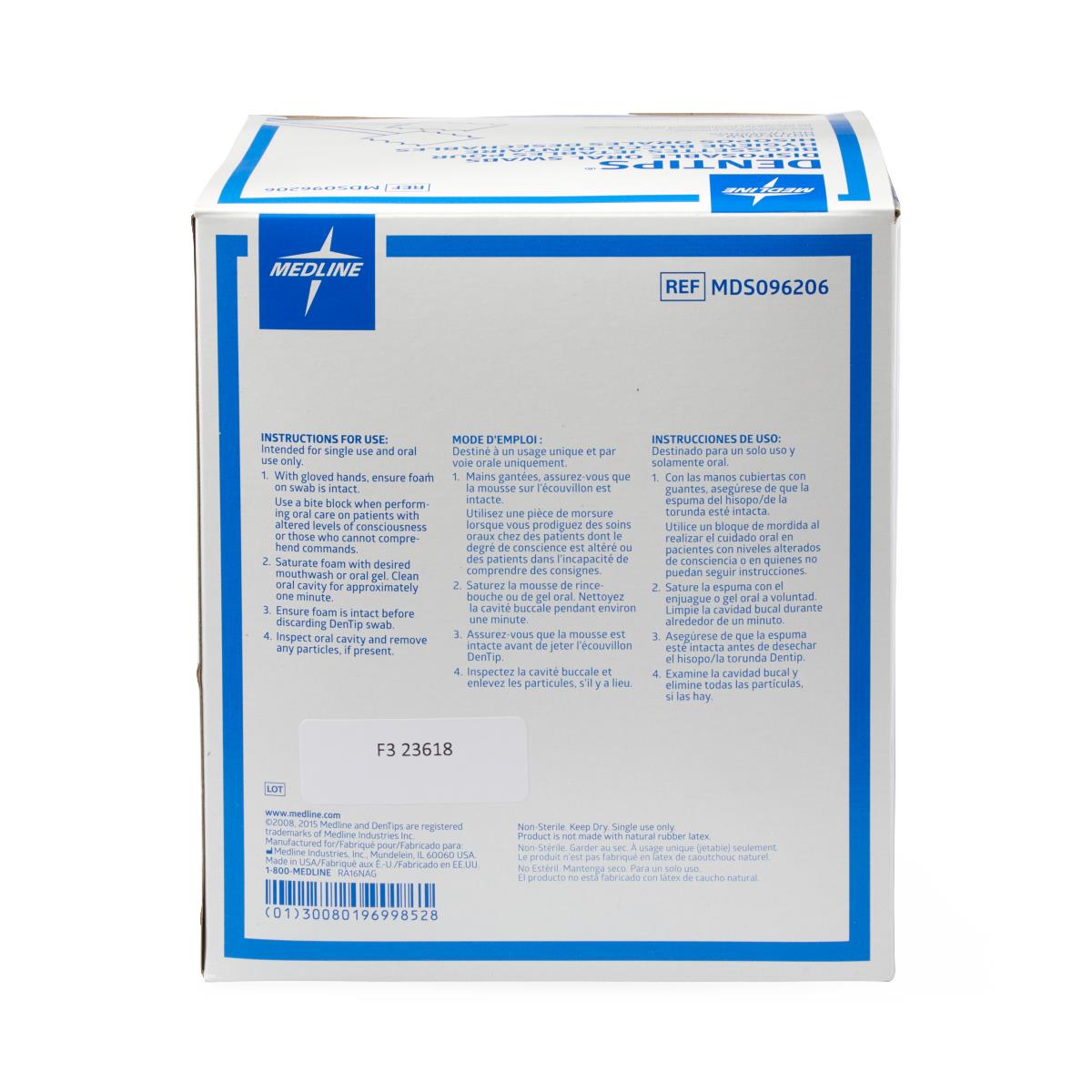 DenTips Treated and Untreated Oral Swabs
