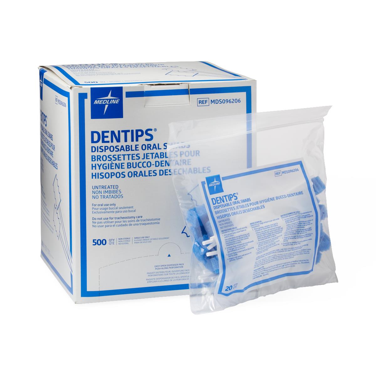 DenTips Treated and Untreated Oral Swabs