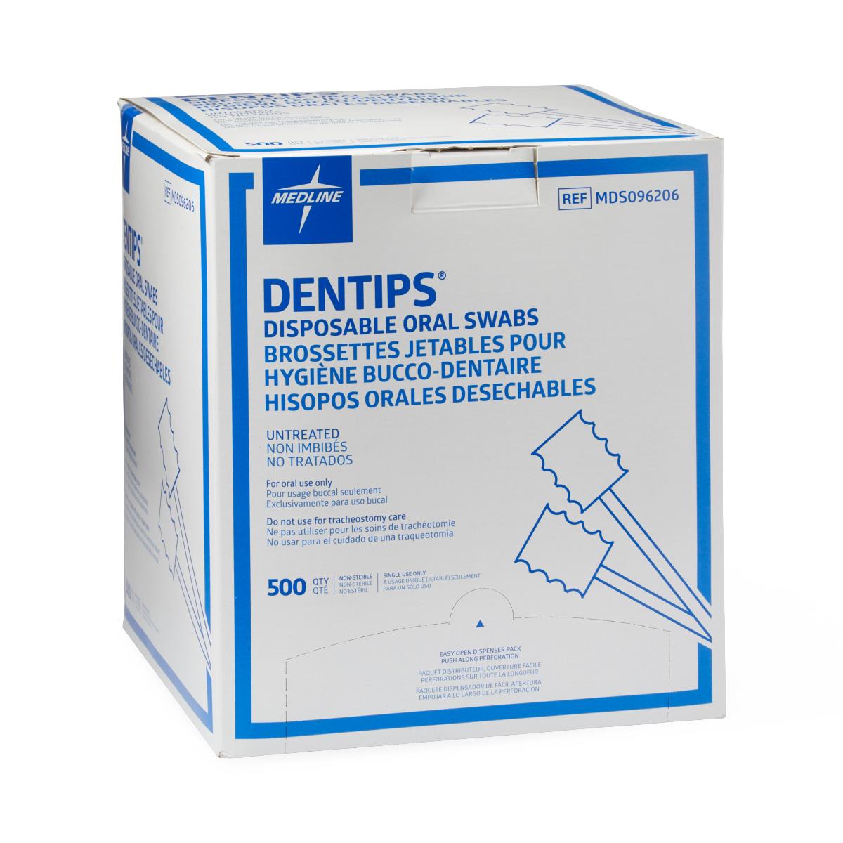 DenTips Treated and Untreated Oral Swabs