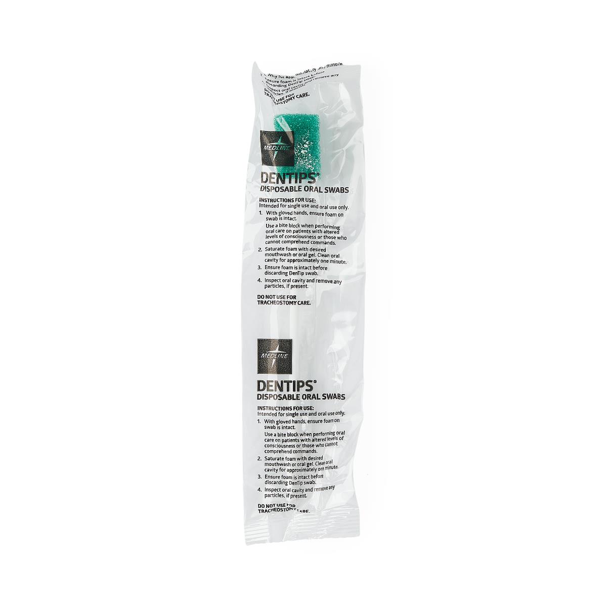 Oral Swab Dentips® Dentifrice Foam Tip 1 Per Pack