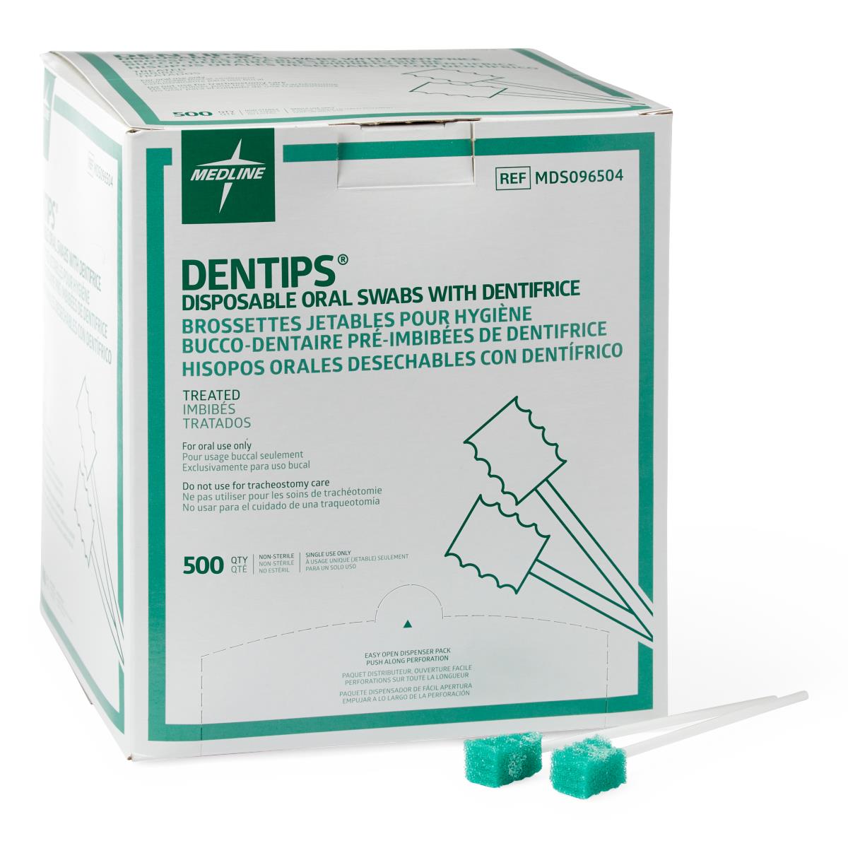 DenTips Treated and Untreated Oral Swabs