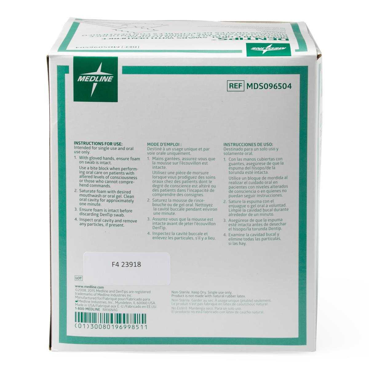 DenTips Treated and Untreated Oral Swabs