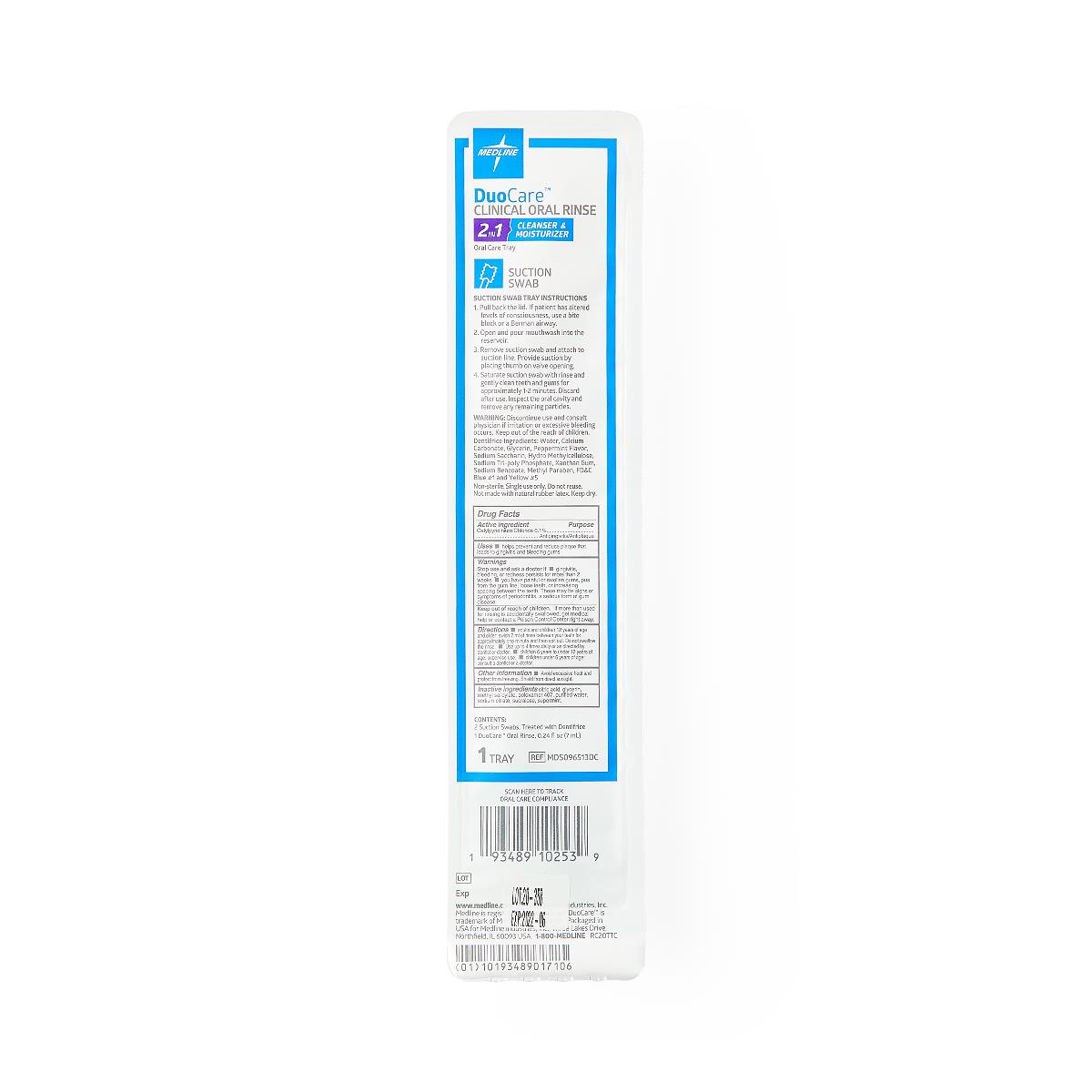 DuoCare Oral Care Single-Use Trays