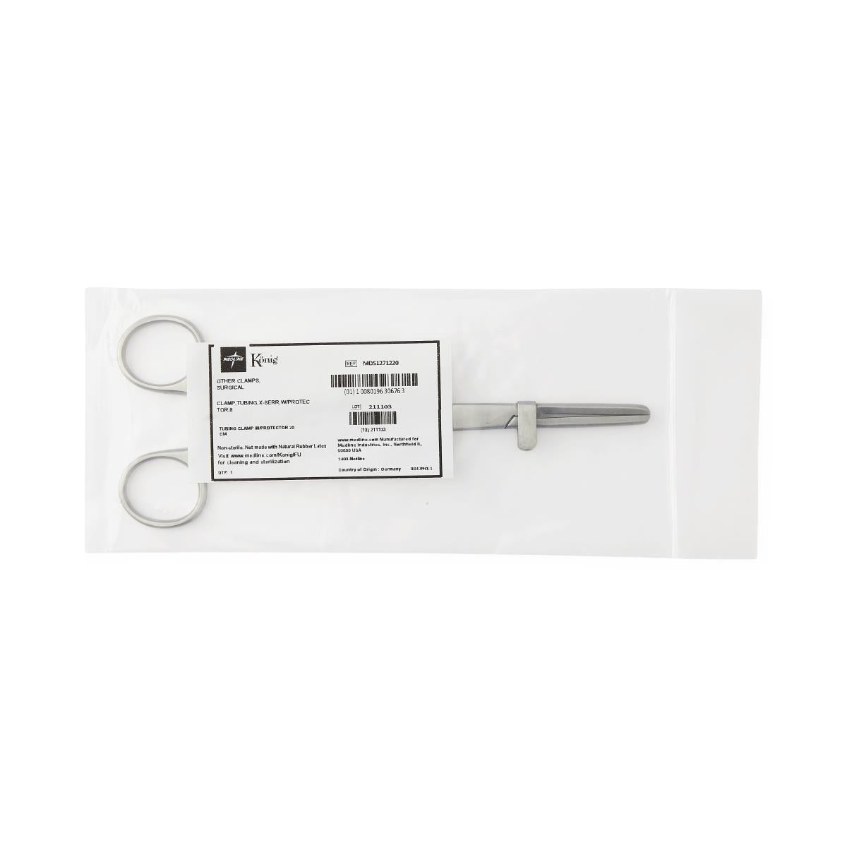 König US Pattern Tube Occluding Forceps