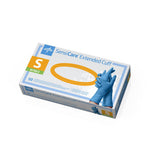 Sensicare Powder-free Nitrile Glove With 12" Extended Length Cuff Small Latex-free Blue