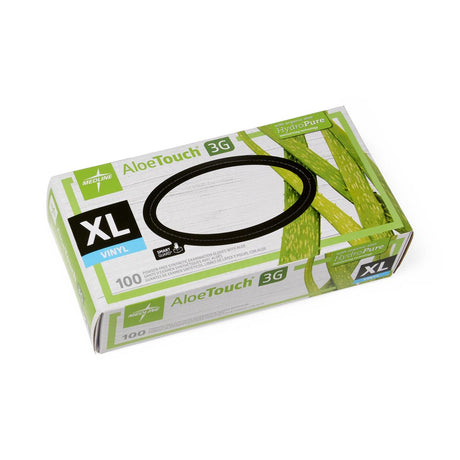 Aloetouch 3g Synthetic Stretch Powder-free Vinyl Glove With Aloe X-large