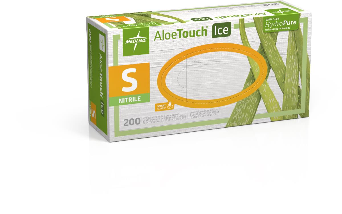 AloeTouch ICE Powder-Free Nitrile Exam Gloves
