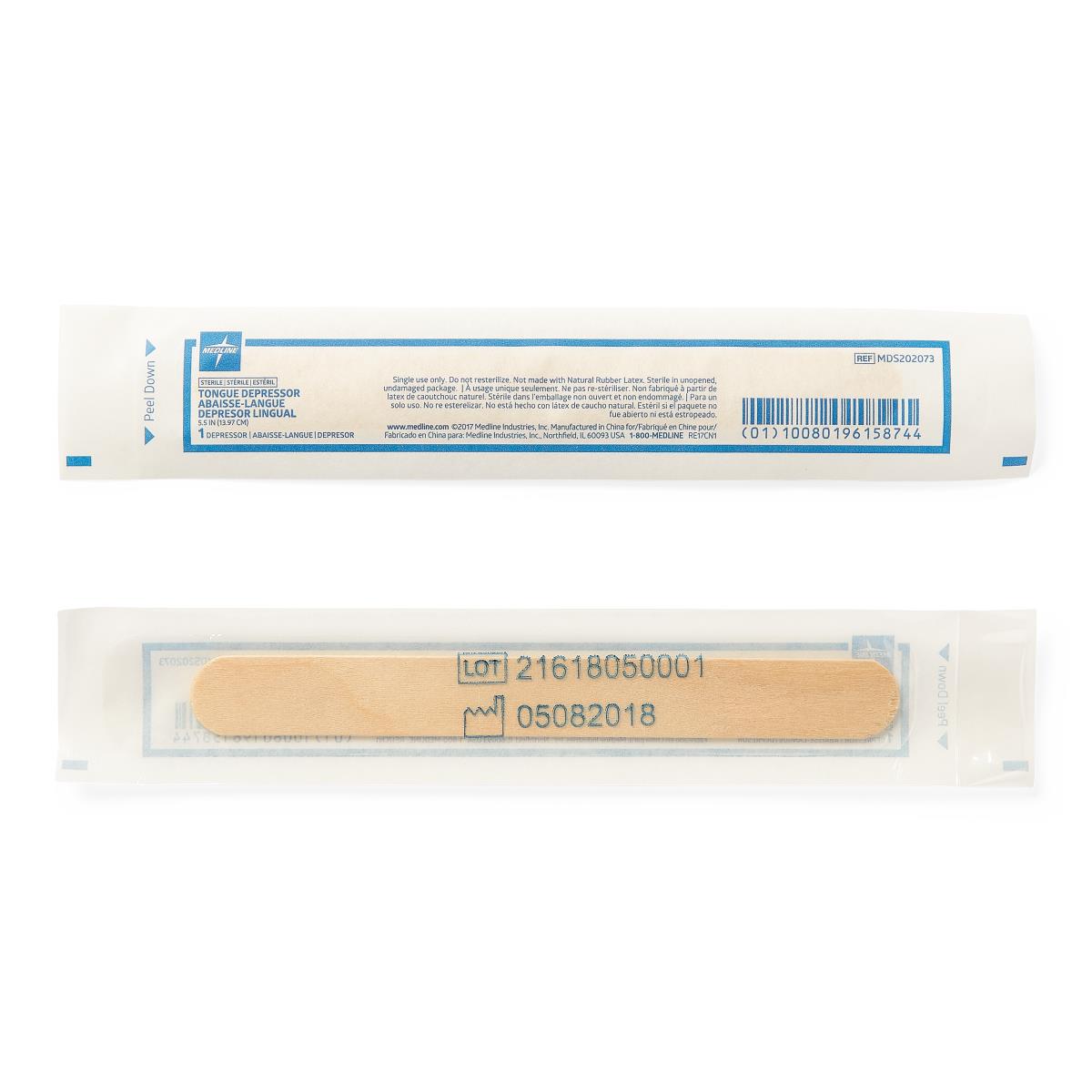 Medline Sterile Tongue Depressors