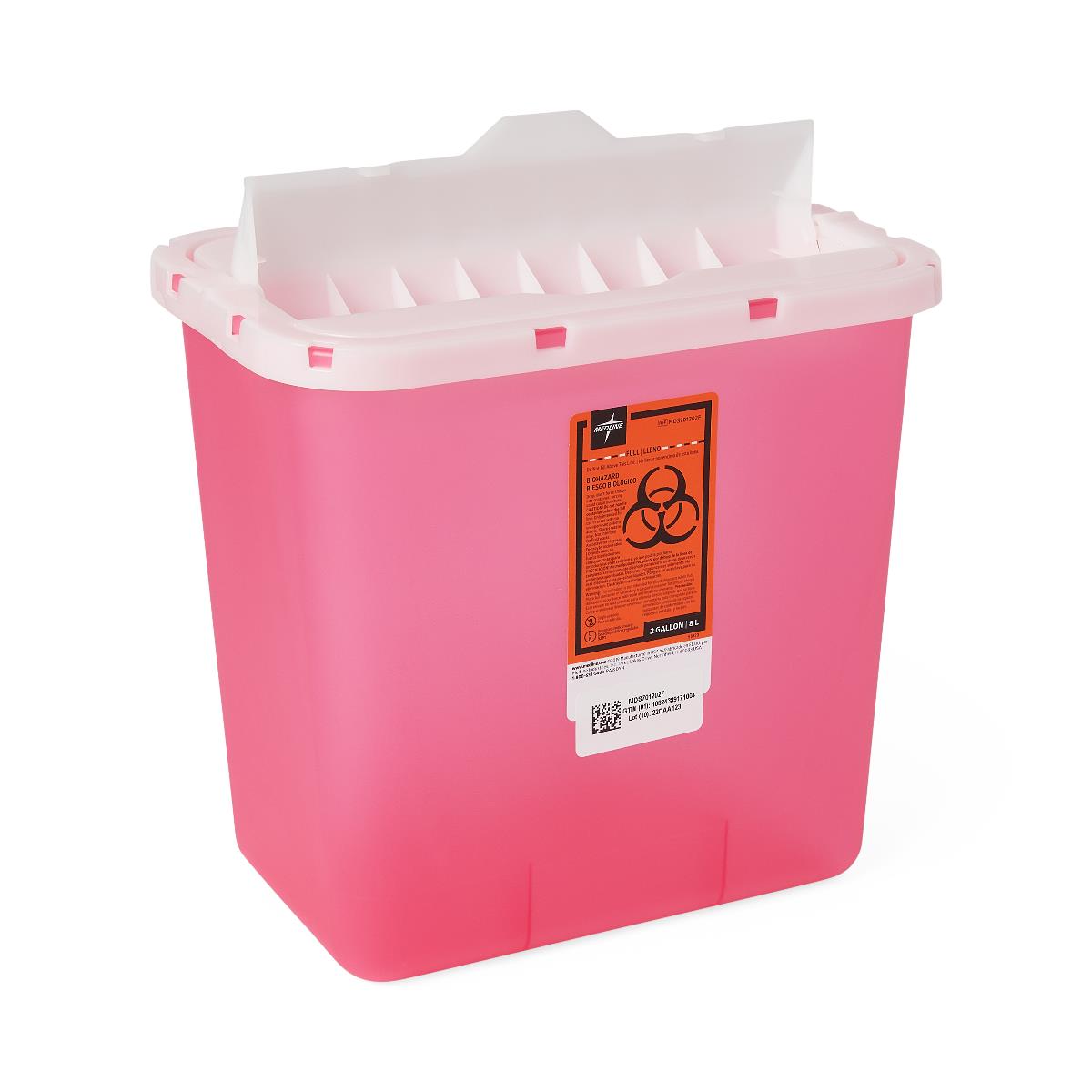 Medline Biohazard Patient Room Sharps Disposal Containers