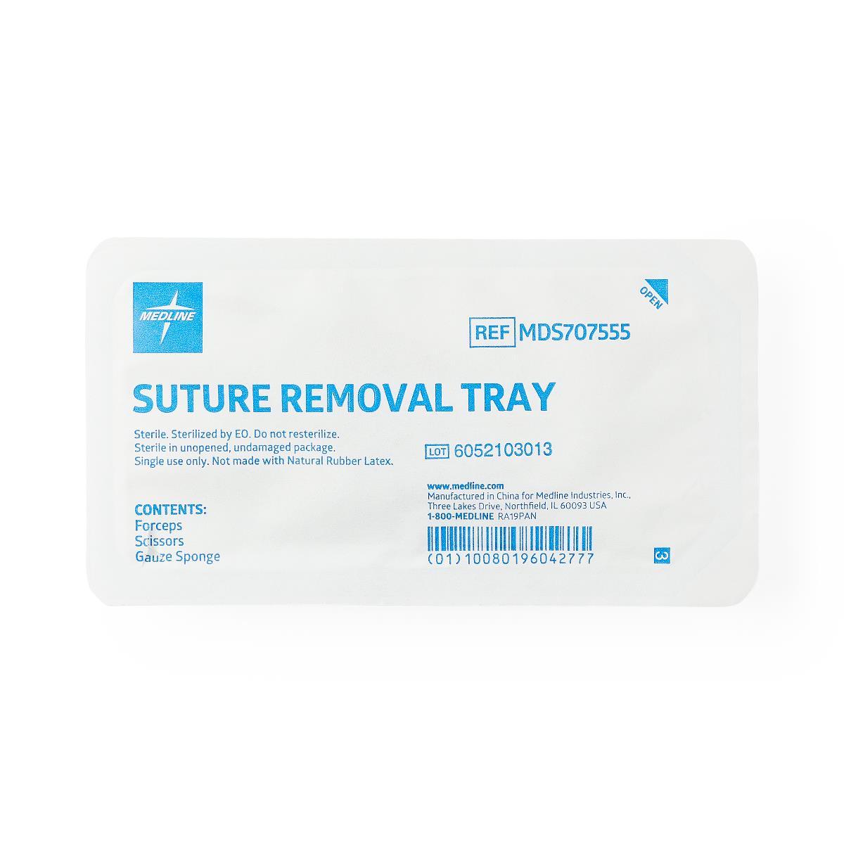 Medline Floor Grade Suture Removal Trays