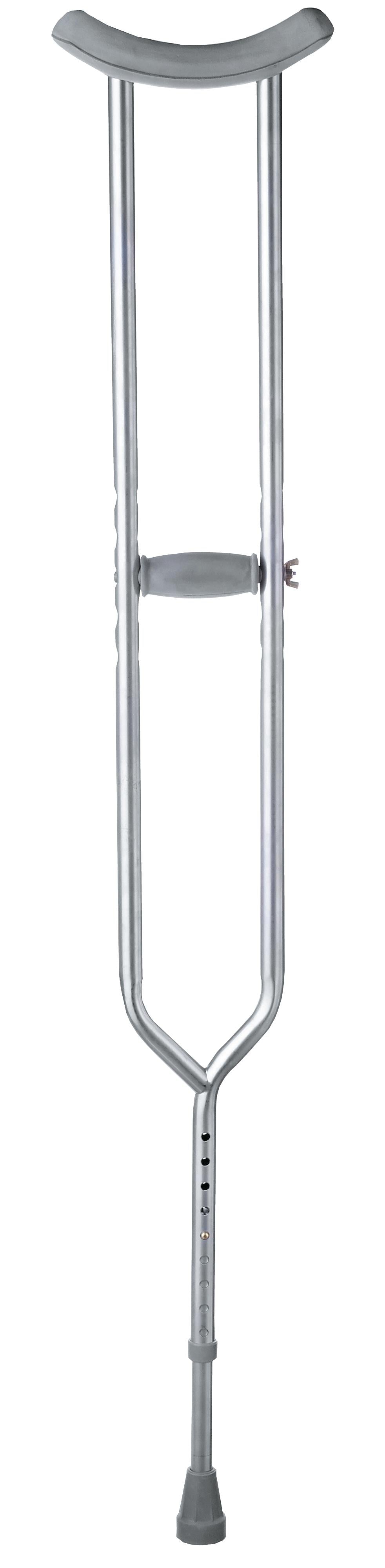 Medline Adult Bariatric Steel Push-Button Crutches - BeHope