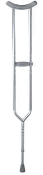 Medline Adult Bariatric Steel Push-Button Crutches - BeHope
