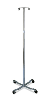 Medline Chrome Four Leg IV Poles