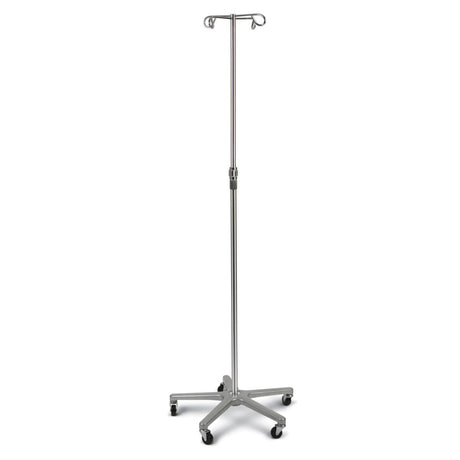 Medline Aluminum Deluxe Five Leg IV Pole