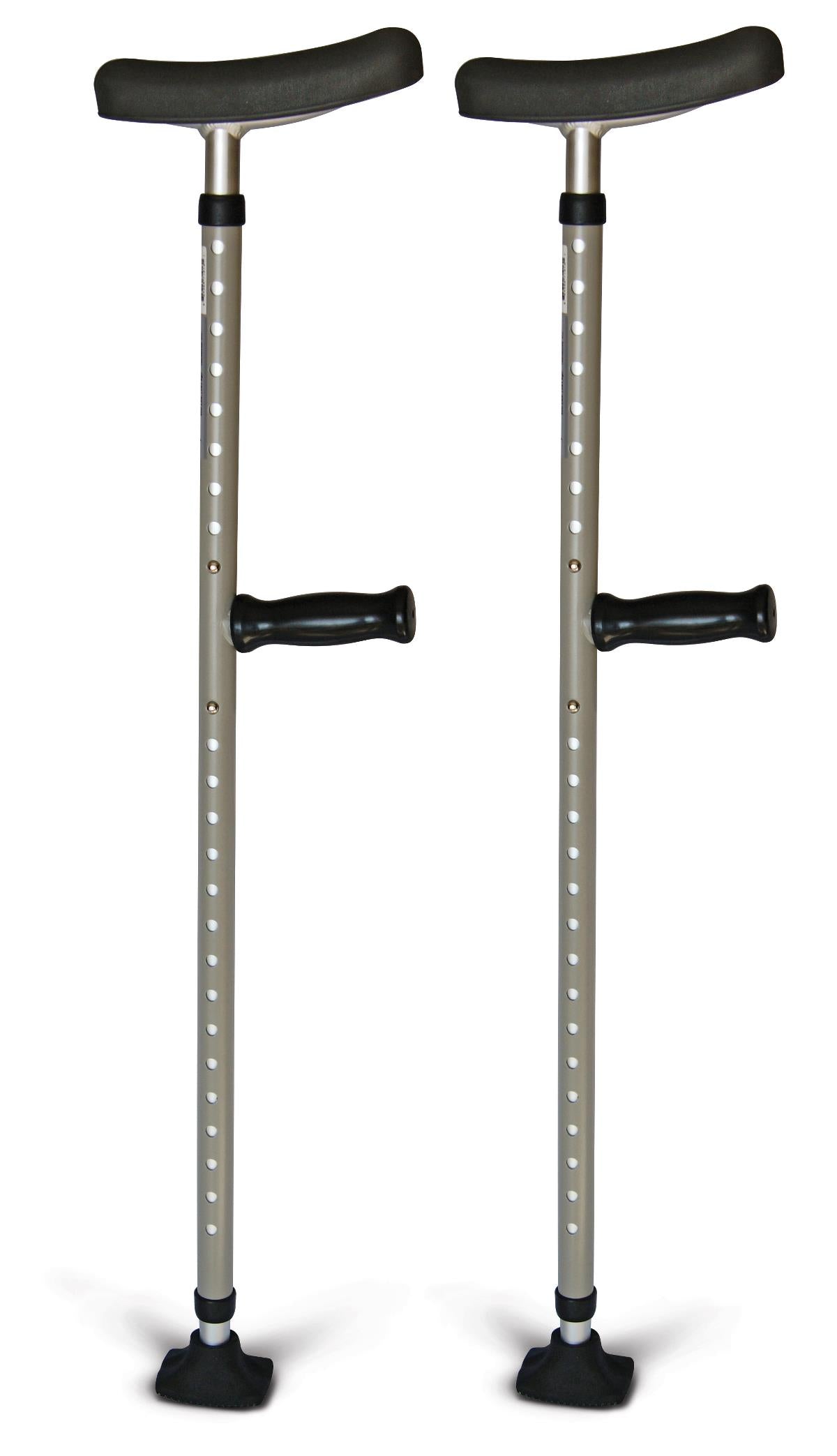 Medline Universal Steel Single-Tube Crutches - BeHope