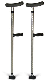 Medline Universal Steel Single-Tube Crutches - BeHope