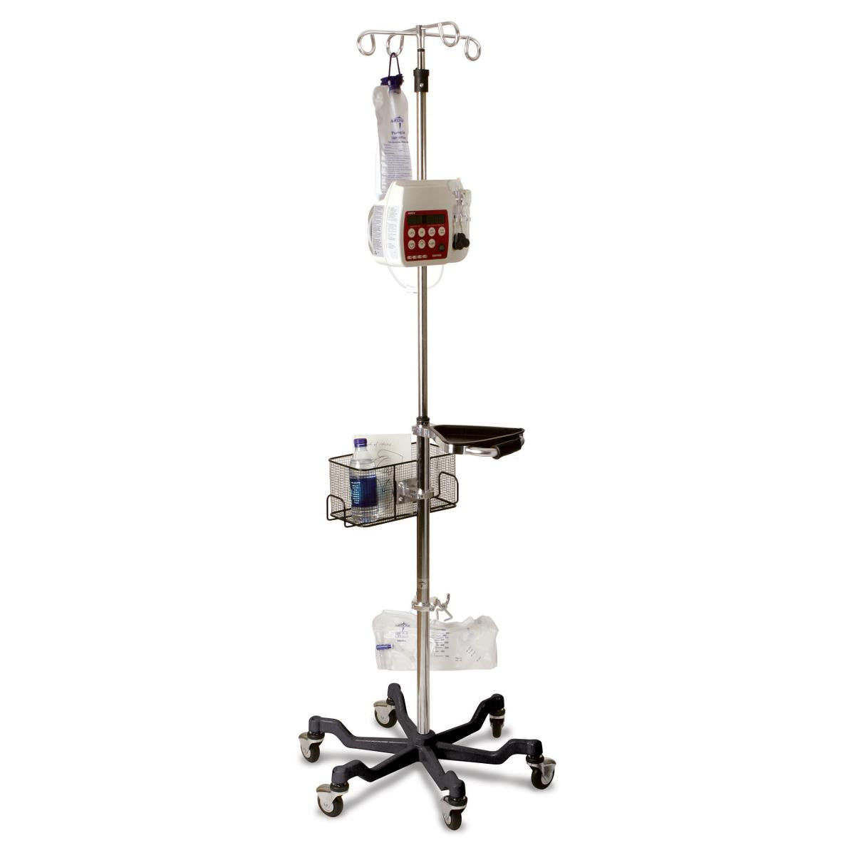 Medline 6-Leg Heavy-Duty IV Poles and Accessories