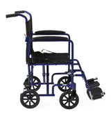 Medline Basic Aluminum Transport Chair with 8" Wheels