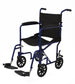 Medline Basic Aluminum Transport Chair with 8" Wheels - BeHope