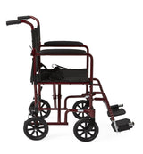 Medline Basic Aluminum Transport Chair with 8" Wheels