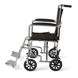 Medline Basic Steel Transport Chairs with 8" Wheels