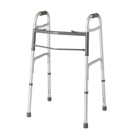 Medline Two-Button Folding Walkers without Wheels - BeHope