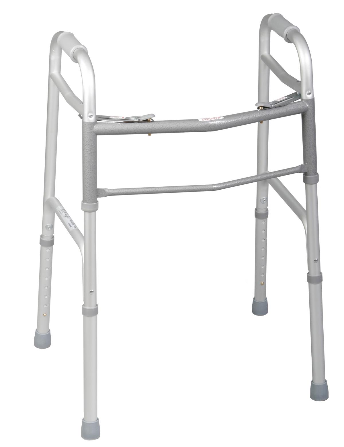 Medline Youth 2-Button Folding Walkers without Wheels - BeHope