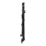 Medline Folding Trigger Walker with 5-inch wheels, side view.
