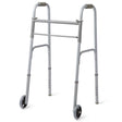 Medline Two-Button Folding Walkers with 5" Wheels - BeHope