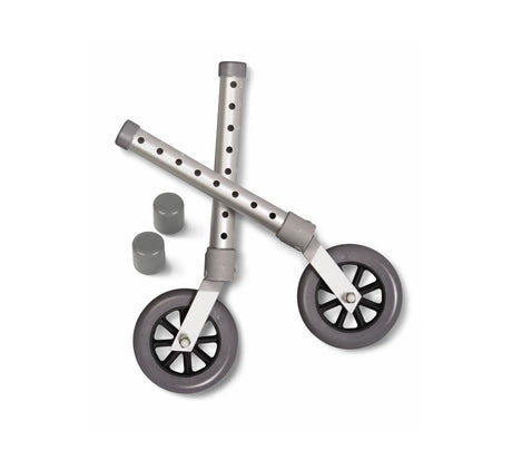 Medline Replacement Swivel Casters for Walkers, 5" - BeHope