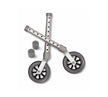 Medline Replacement Swivel Casters For Walkers, 5" - BeHope