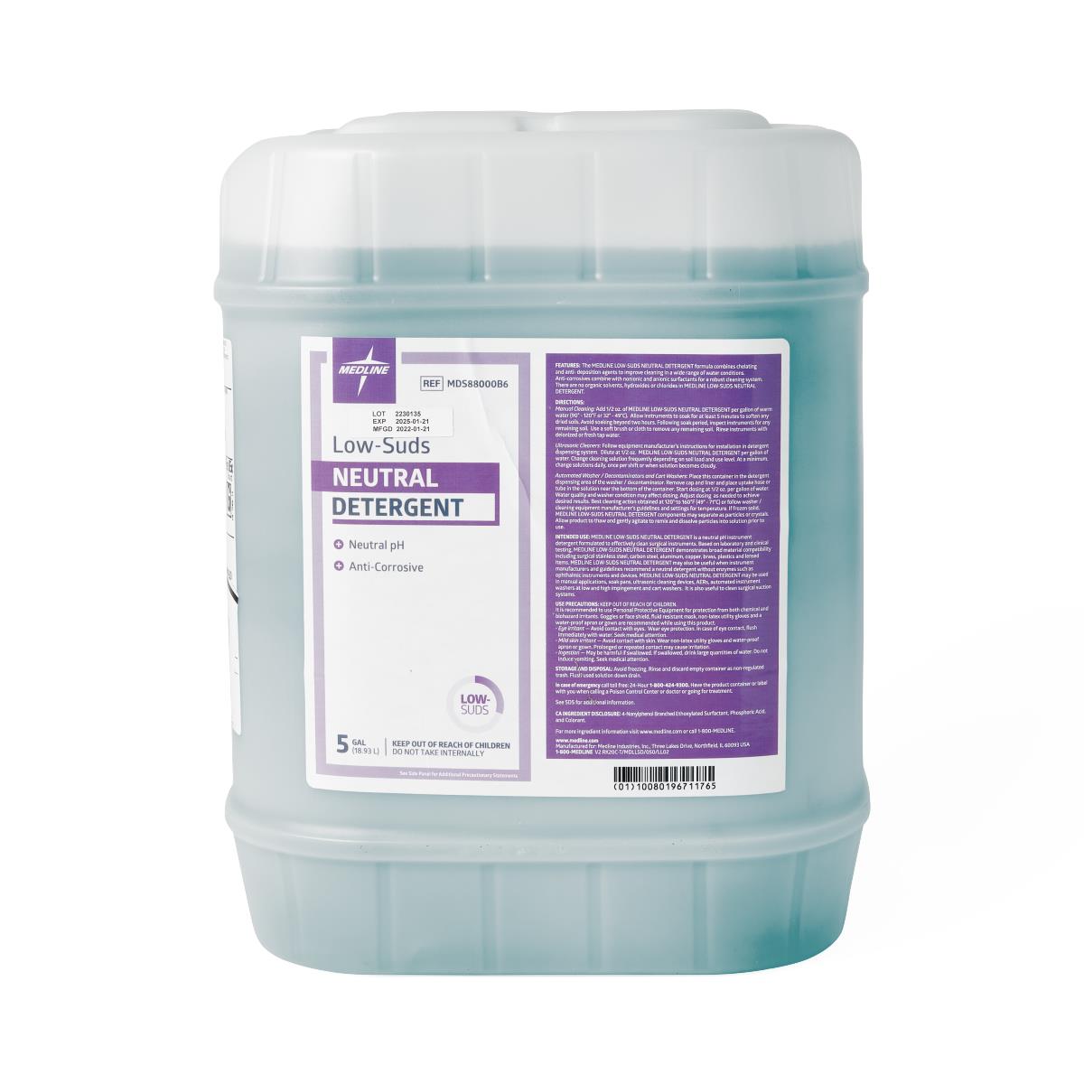 Surgical Instruments Low-Suds Detergents