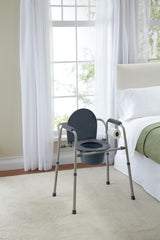 Medline Steel Commode with Microban - BeHope