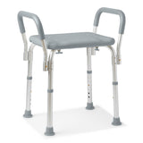 Medline Shower Chair with Arms and without Back - BeHope