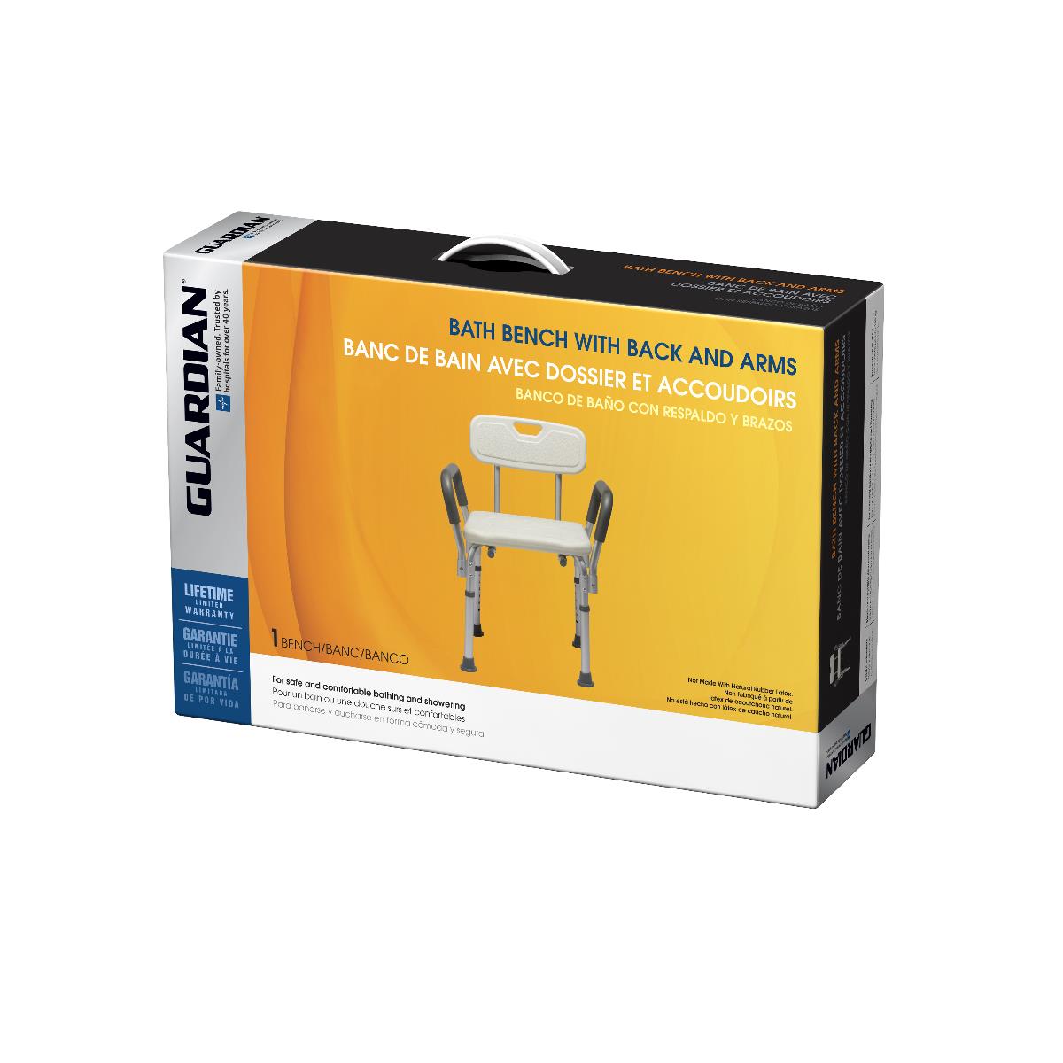 Medline Shower Chair with Arms and Back