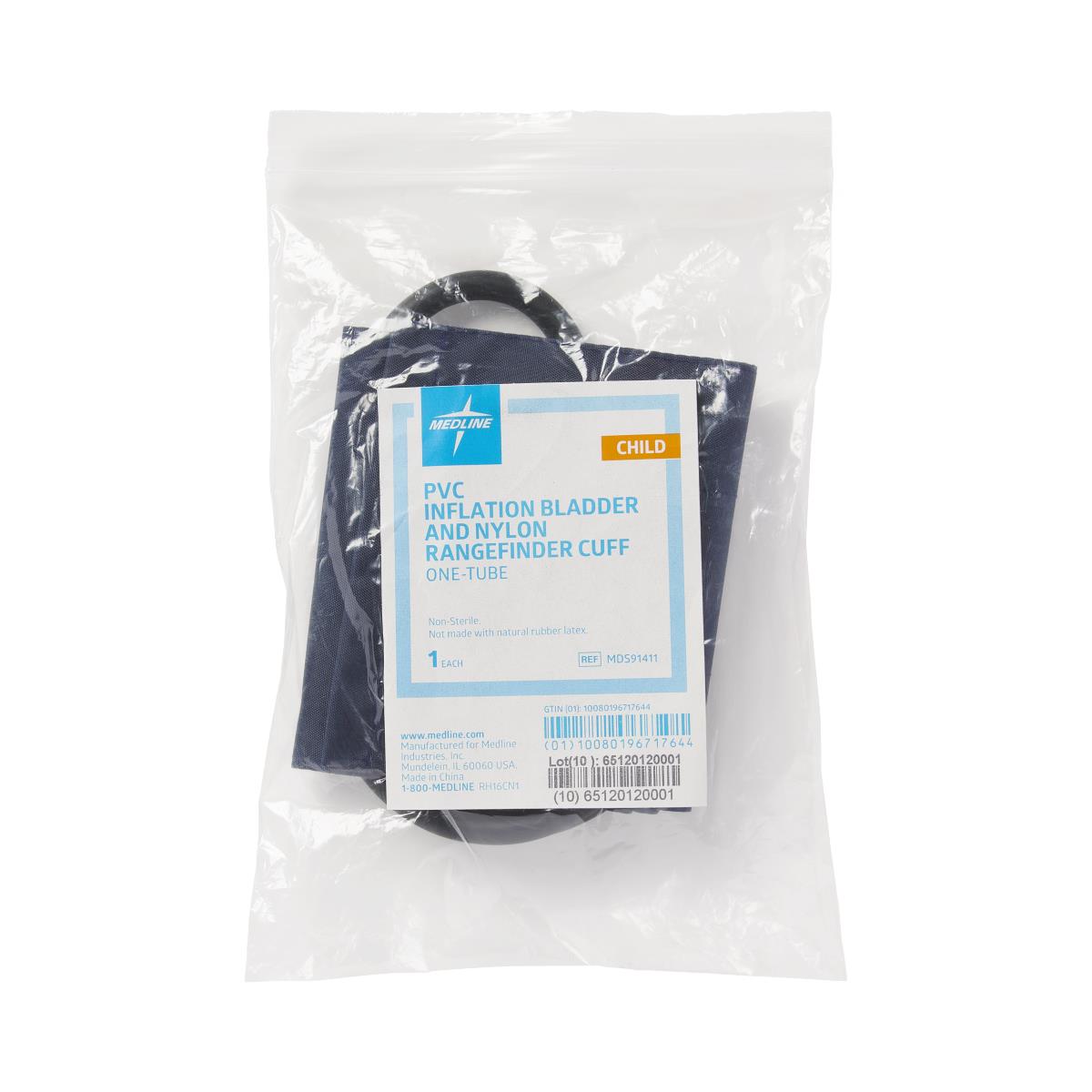 Medline 1-Tube Range Finder Blood Pressure Cuff with PVC Bladder