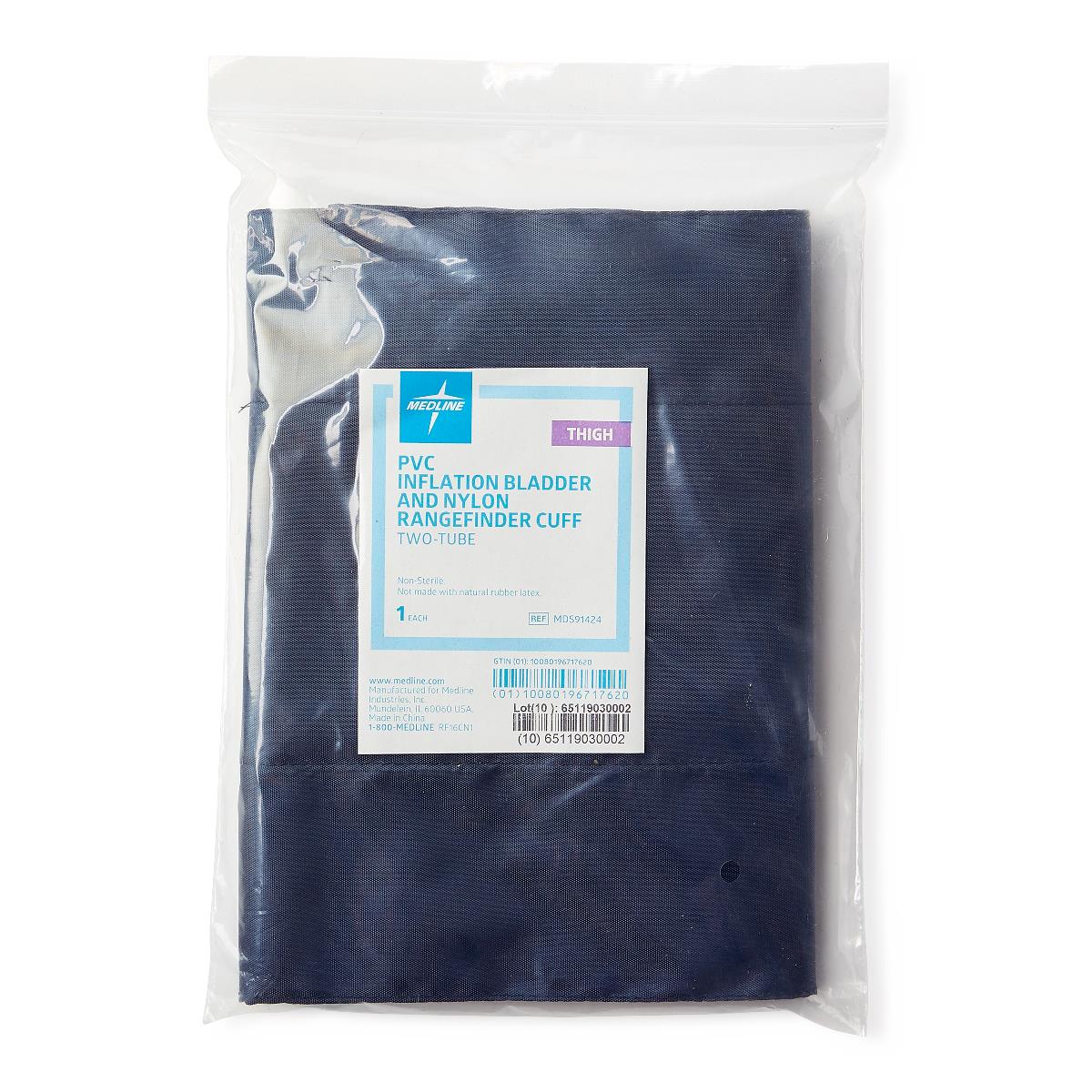 Medline Double-Tube PVC Inflation Bags and Range Finder Cuffs