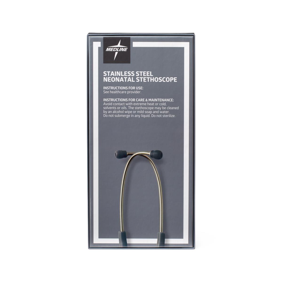 Medline Elite Stainless Steel Neonatal Stethoscopes