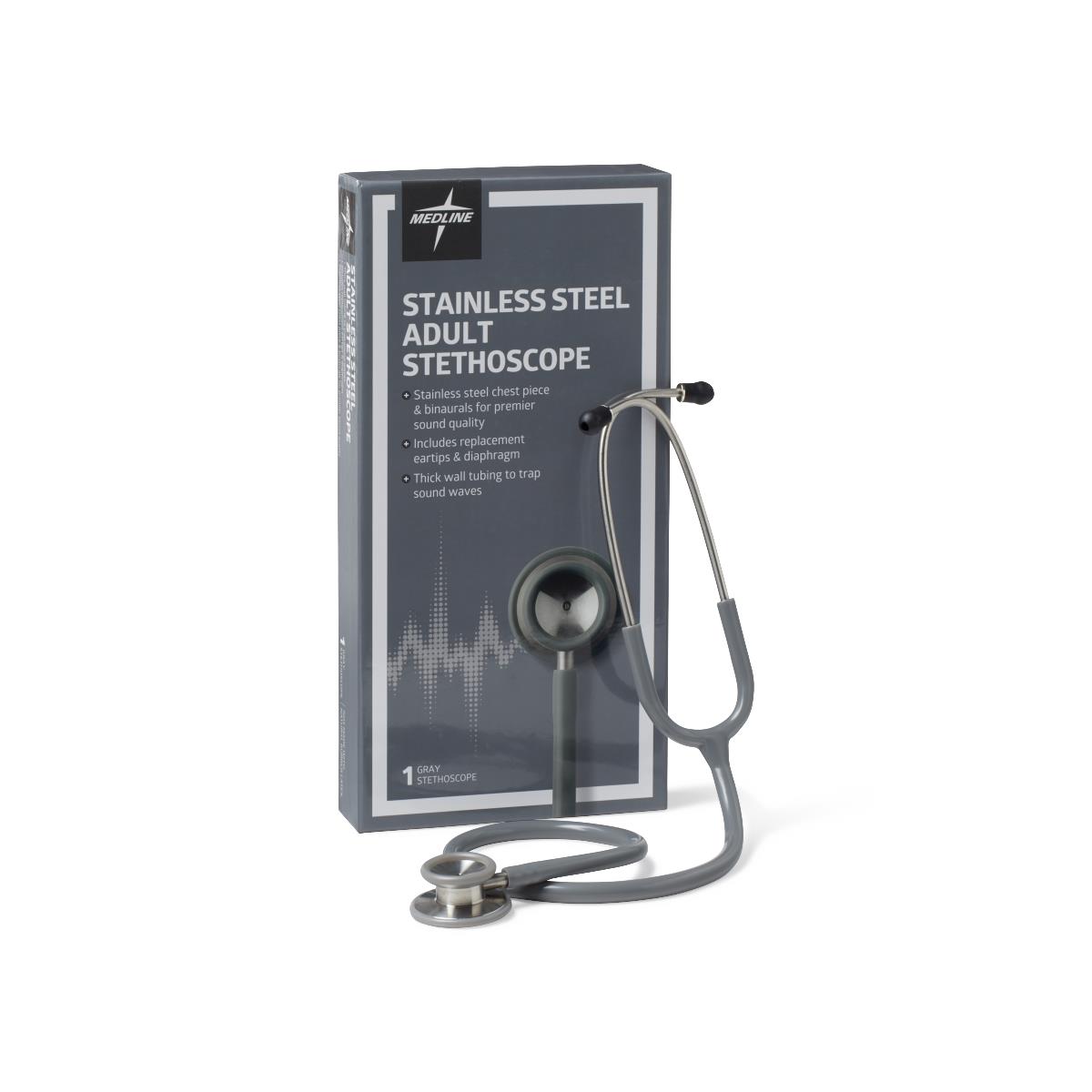 Medline Adult Stainless Steel Stethoscopes - BeHope