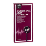 Medline Adult Stainless Steel Stethoscopes