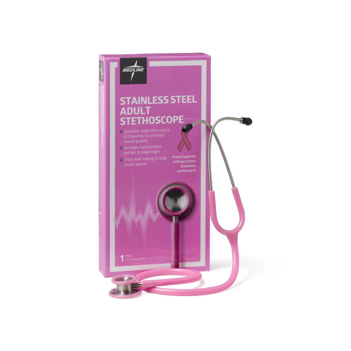 Medline Adult Stainless Steel Stethoscopes - BeHope