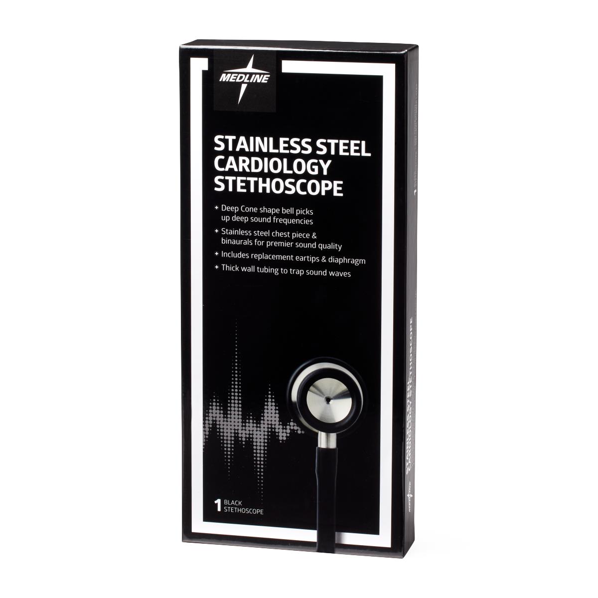 Medline Stainless Steel Cardiology Stethoscope
