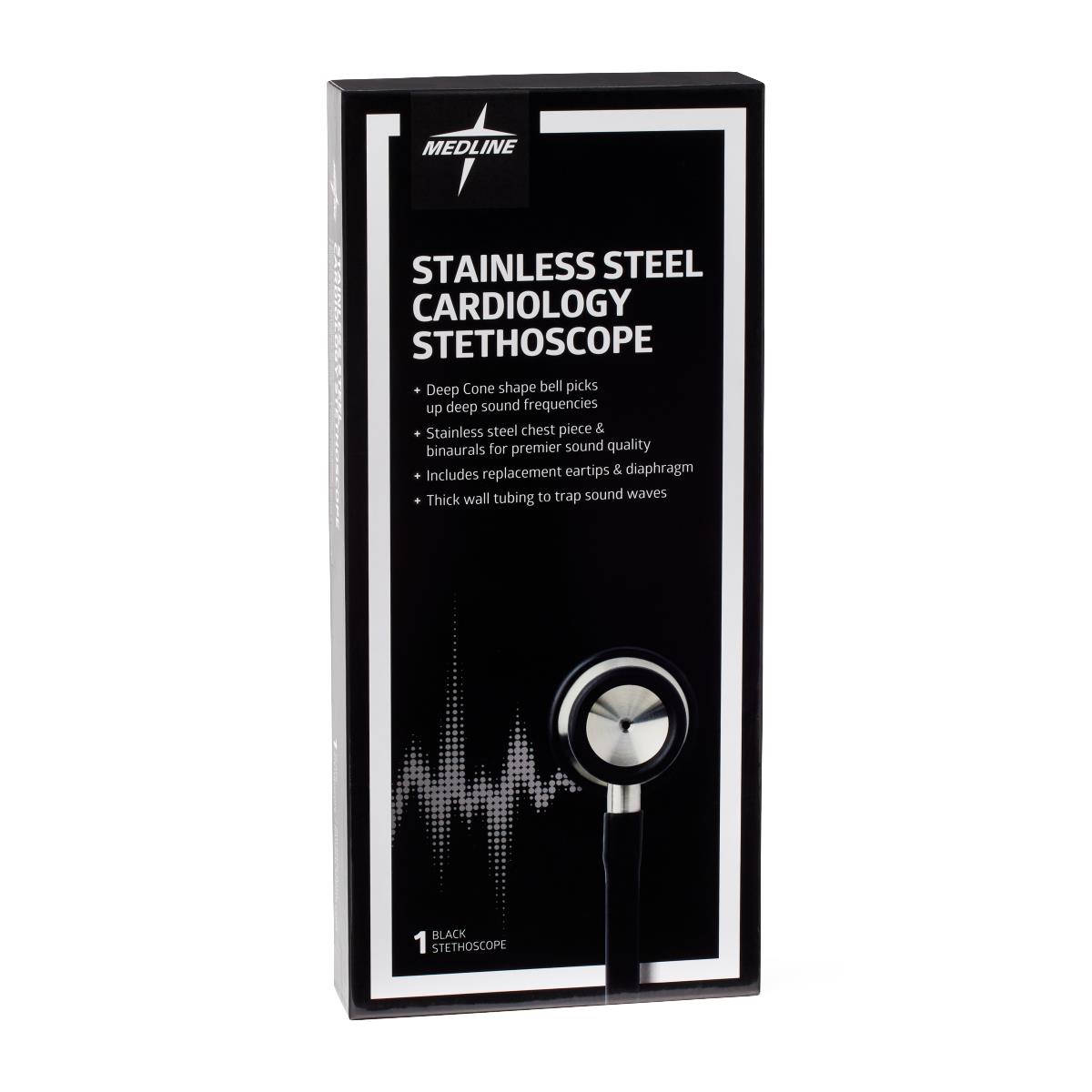 Medline Stainless Steel Cardiology Stethoscope