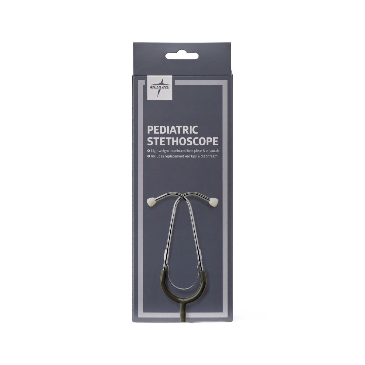 Medline Aluminum Dual-Head Pediatric Stethoscope