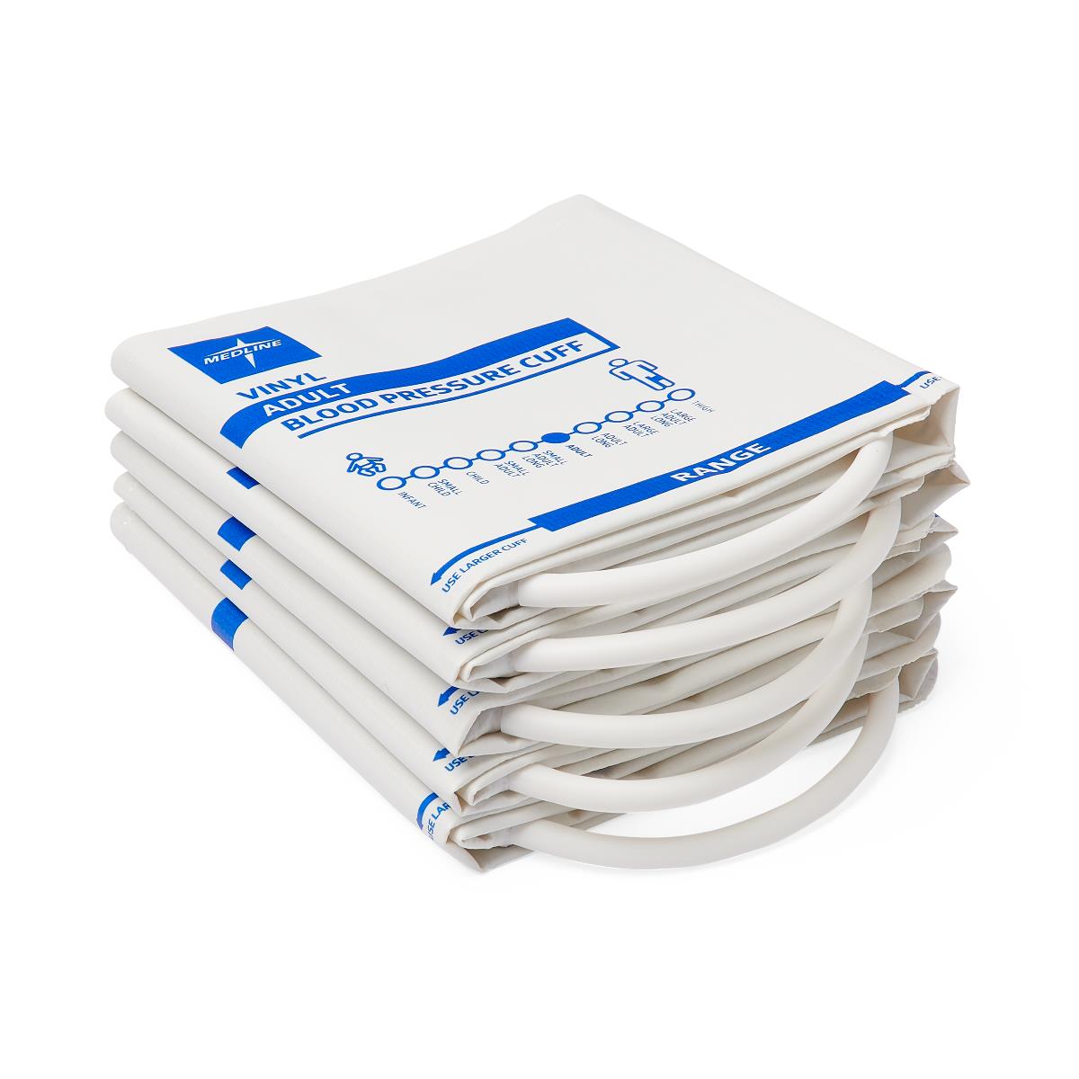 Medline Disposable Vinyl 1-Tube BP Cuffs with Bayonet Connector